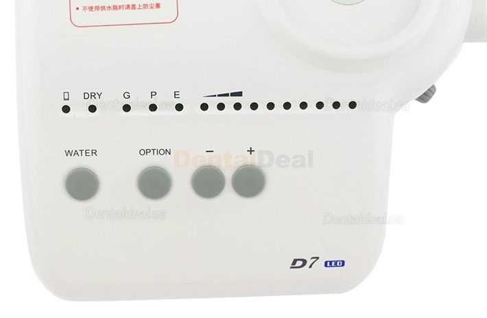 Woodpecker&reg; DTE D7 Dental Ultrasonic Scaler with LED Handpiece Fit SATELEC